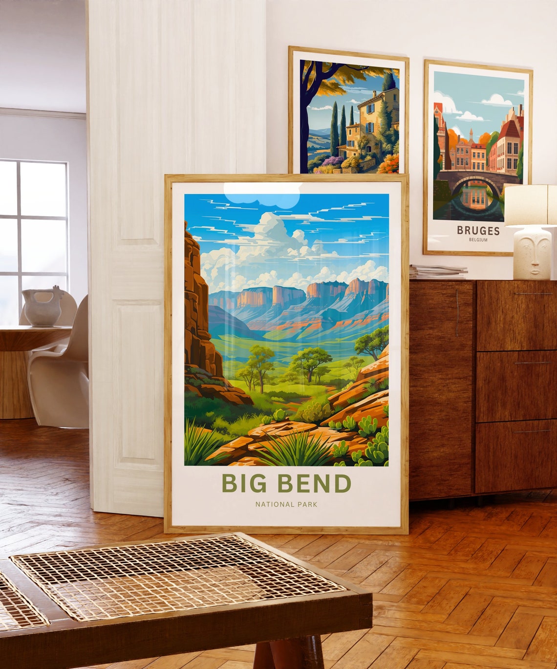 Big Bend National Park Desert Mesas Texas Southwest Travel Poster - Image 5