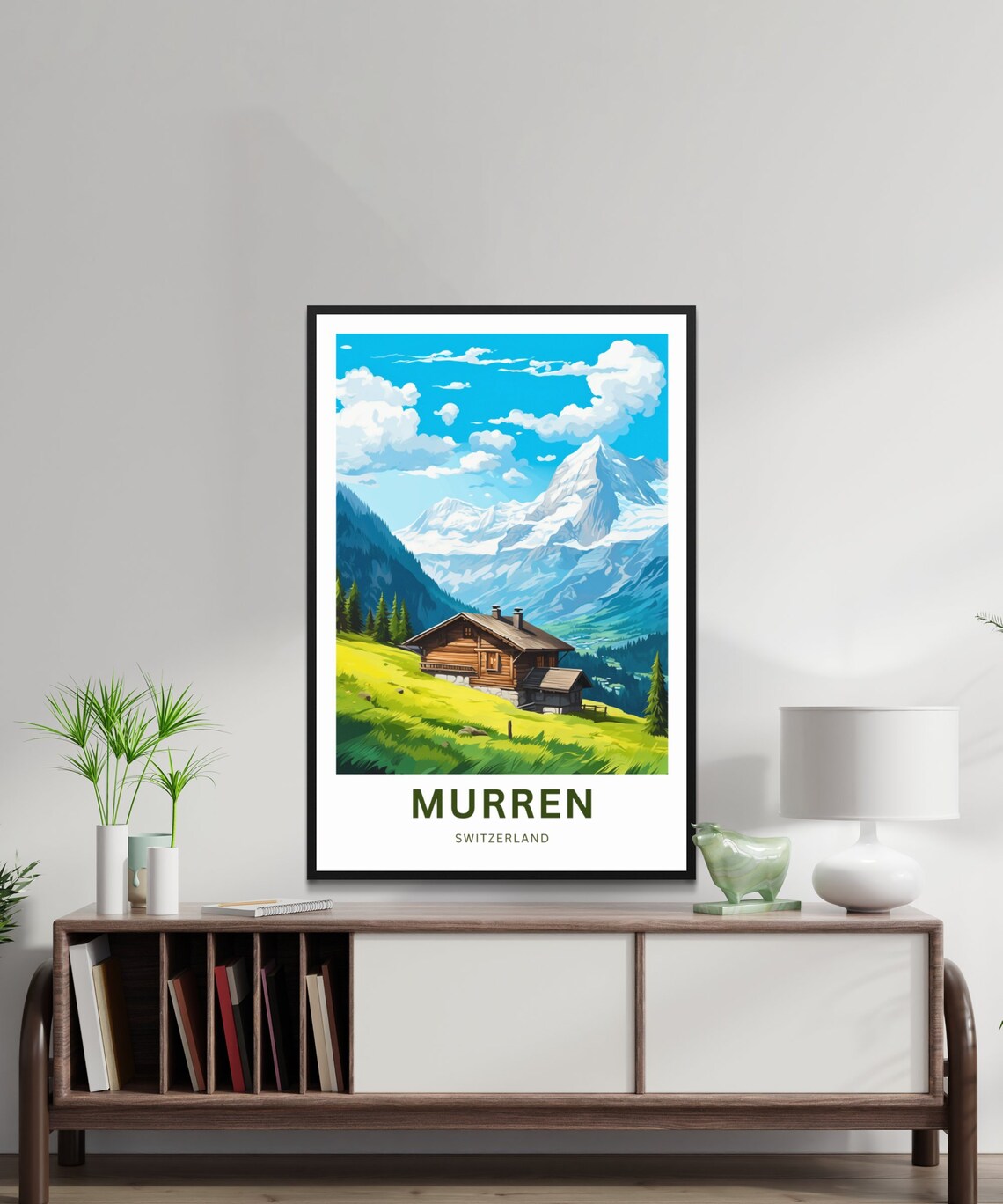 Murren Travel Poster, Switzerland Gift - Image 4