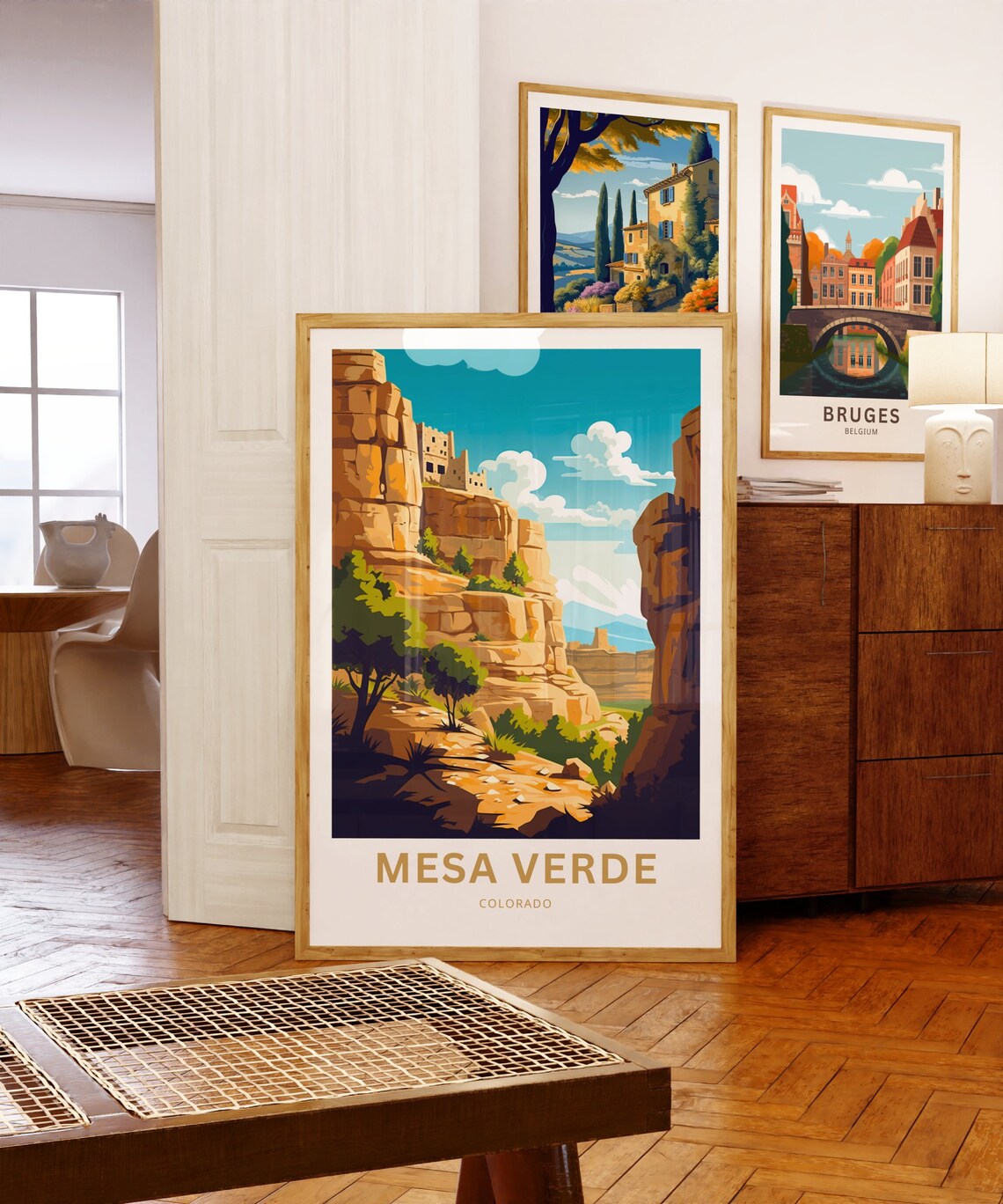Personalized Mesa Verde Colorado Cliff Dwellings Travel Poster - Image 5
