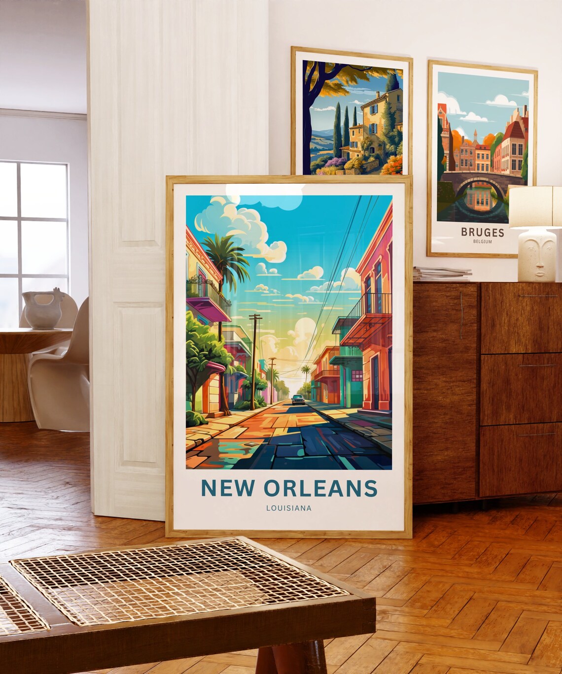 New Orleans Louisiana French Quarter Street Personalized Poster - Image 5