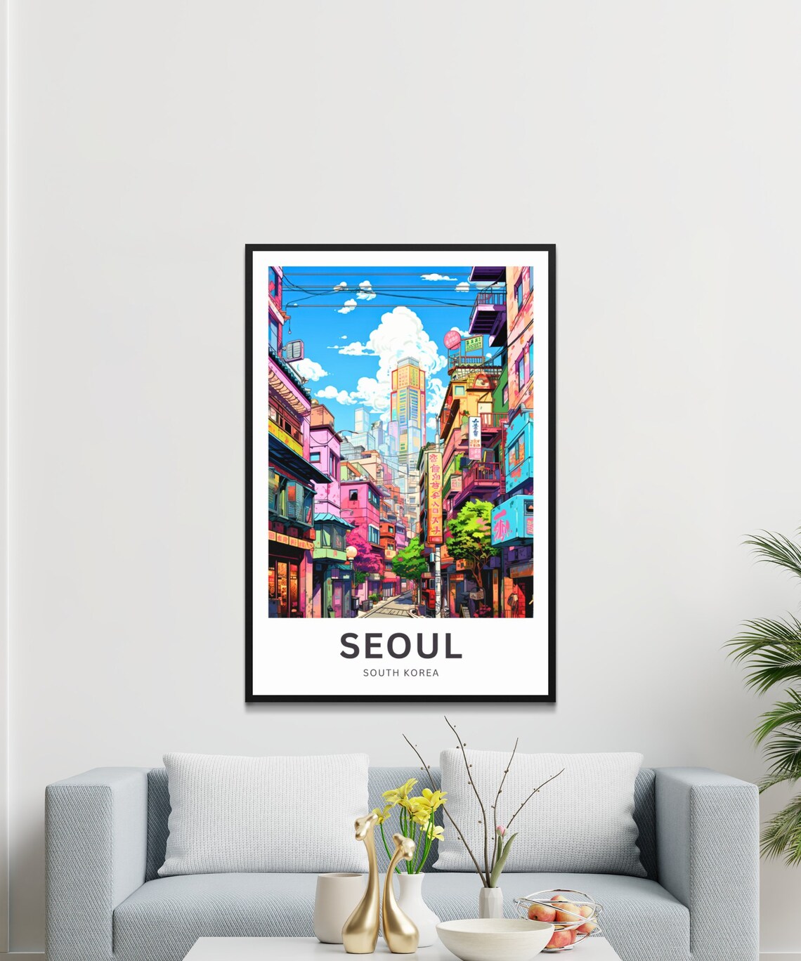 Personalized Seoul Travel Poster, South Korea Wall Art - Image 3
