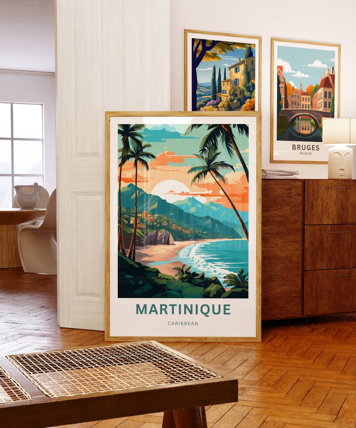 Personalized Martinique Travel Print Martinique Poster Caribbean Wall Art Framed Present Gift Caribbean Present - Image 5
