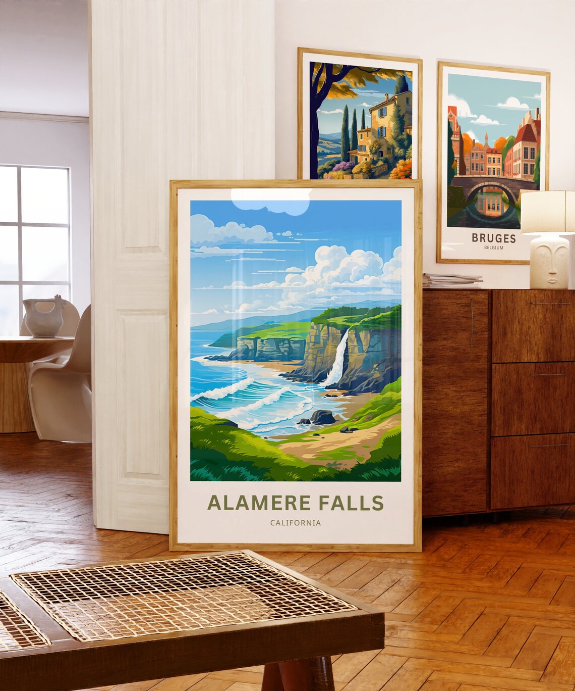 Personalized Alamere Falls Travel Poster, California - Image 5
