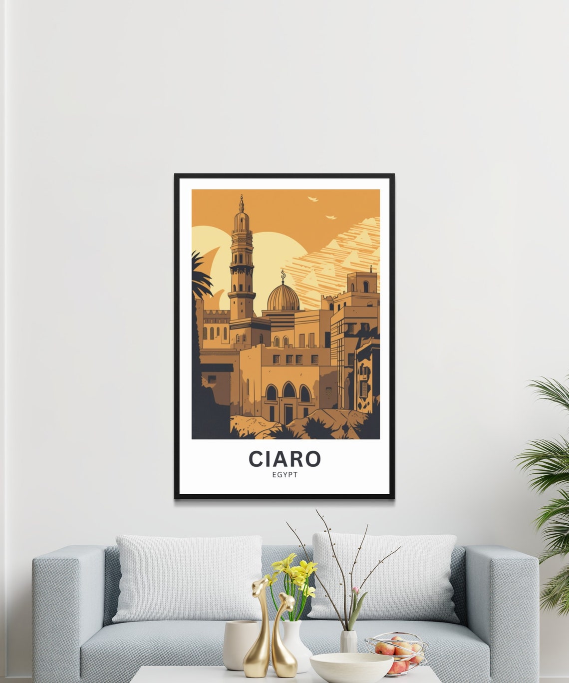 Ciaro Travel Print Egypt Poster Ciaro Wall Art Framed Present Gift Ciaro City Present - Image 4
