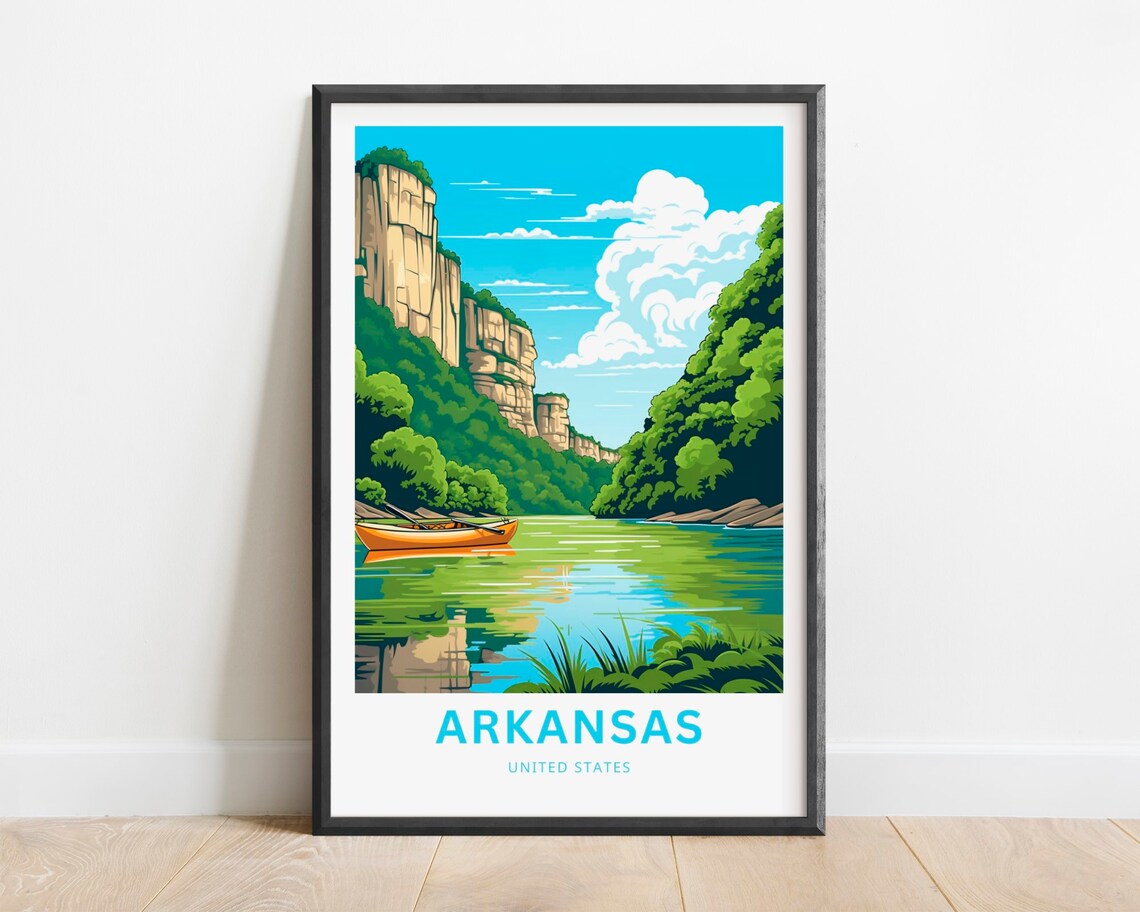 Arkansas Travel Poster, United States Wall Art