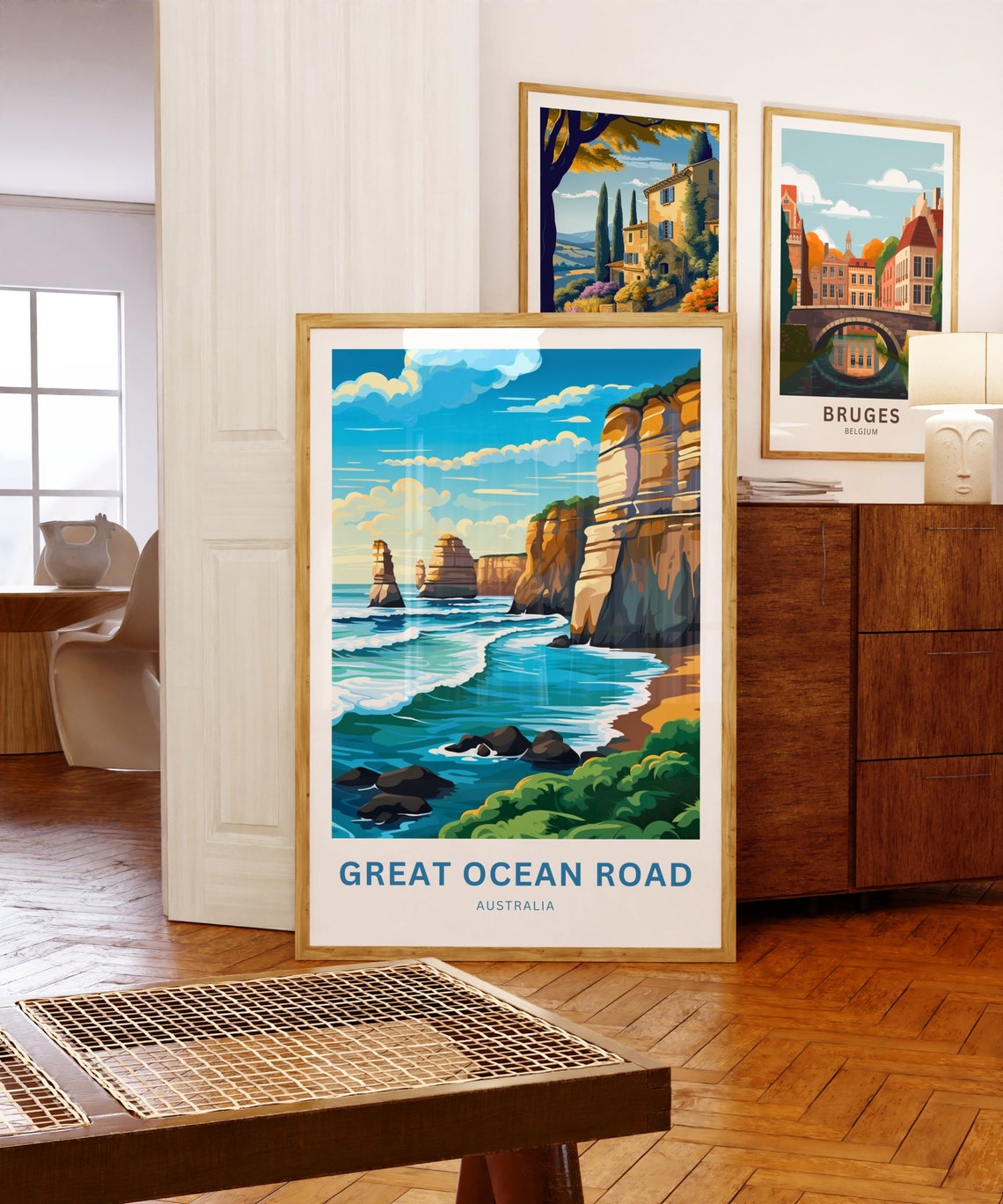 Great Ocean Road Australia Twelve Apostles Surf Travel Poster - Image 5