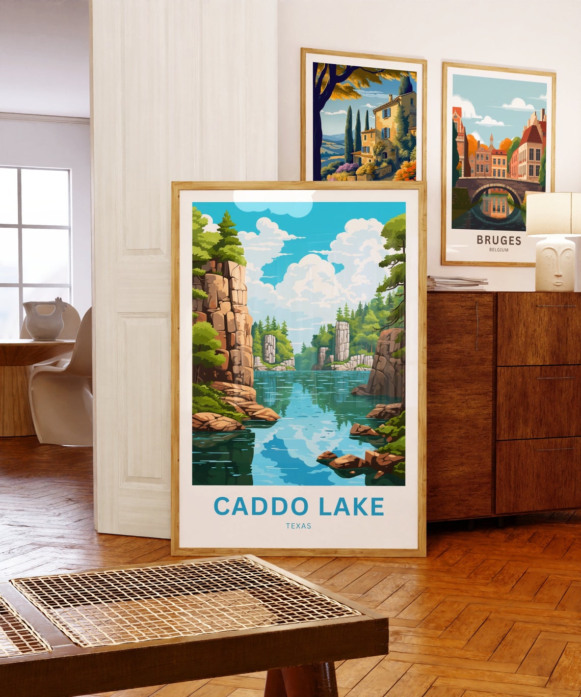 Caddo Lake Texas Personalized Travel Poster with Custom Text - Image 5