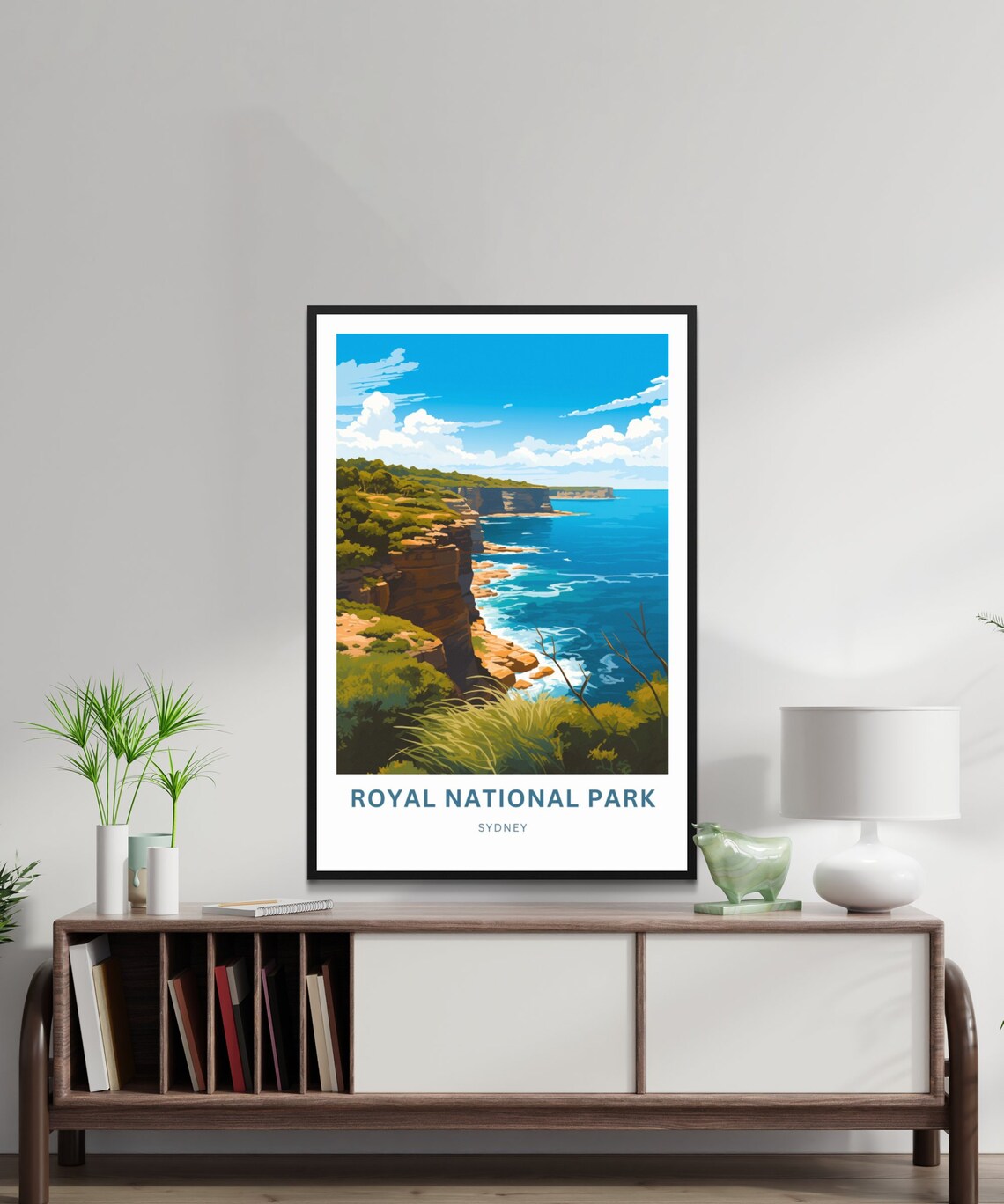 Royal National Park Sydney Ocean Cliffs Custom Travel Poster - Image 2