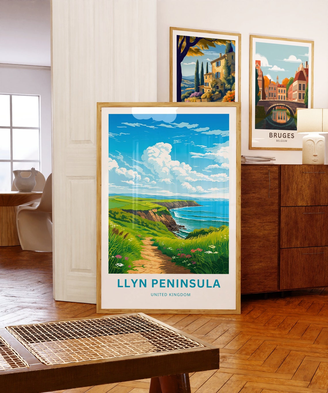 Llyn Peninsula Wales Coastal Path Cliffs Wildflowers Travel Poster - Image 5