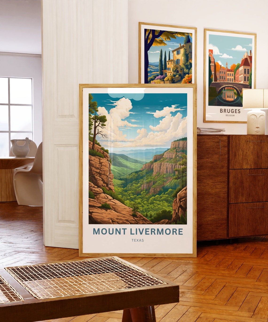 Personalized Mount Livermore Texas Canyon Custom Travel Poster - Image 5