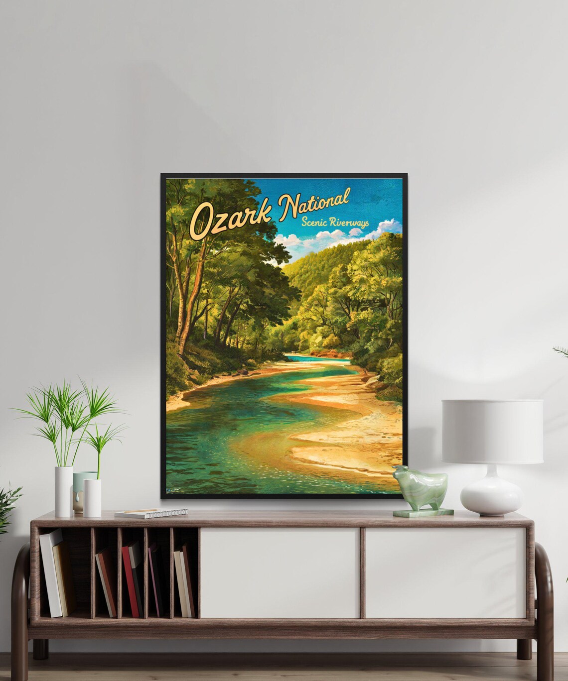 Ozark National Scenic Riverways Vintage Travel Poster - Image 3