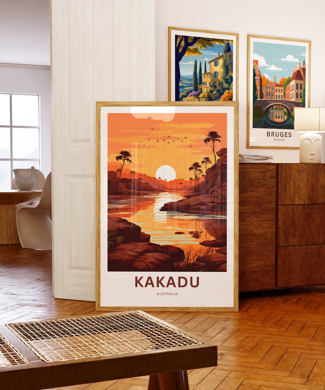Kakadu National Park Sunset River Vintage Travel Poster Australia - Image 5