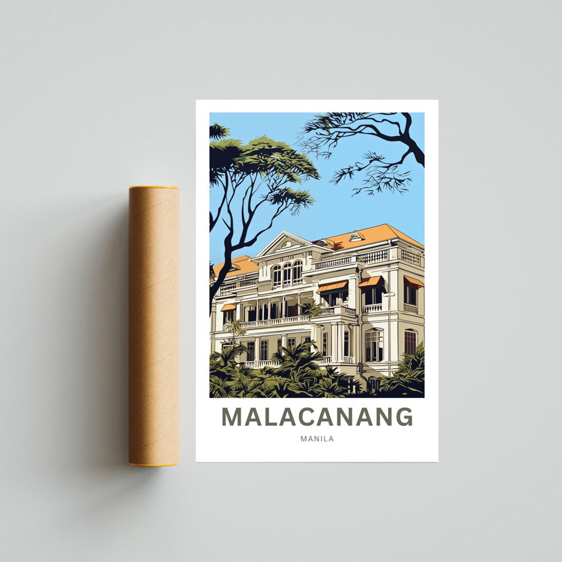 Malacanang Manila Philippines Historic Palace Illustration Poster - Image 4
