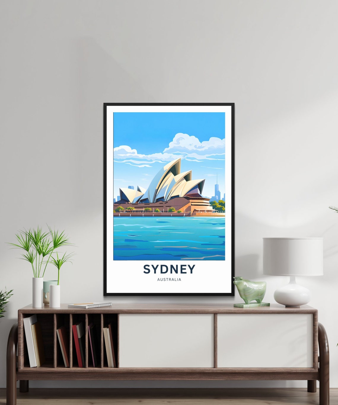 Personalized Sydney Australia Opera House Harbor Travel Poster - Image 2