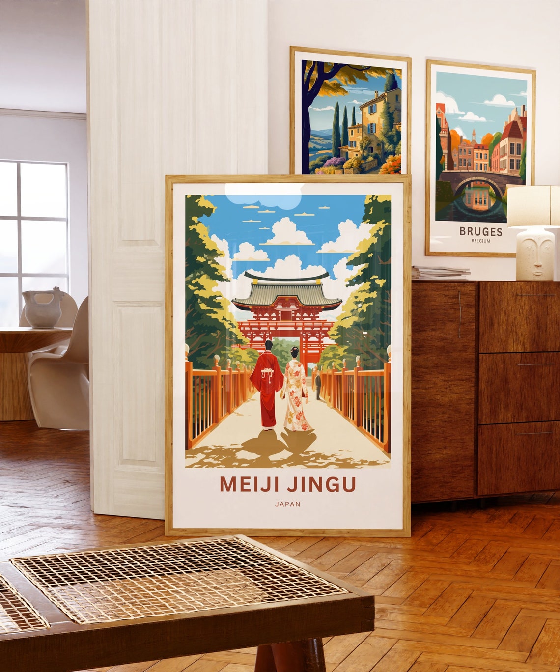 Meiji Jingu Japan Personalized Shinto Shrine Gate Travel Poster - Image 5