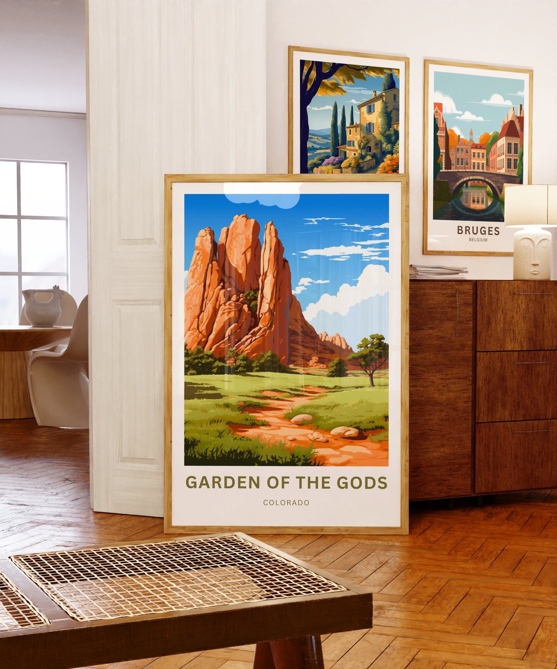 Garden Of The Gods Travel Print Garden Of The Gods Poster Colorado Wall Art Framed Present Gift Colorado United States Present - Image 5