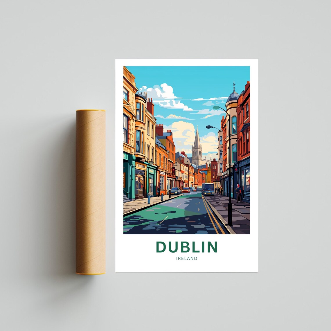 Dublin Ireland Gift Travel Poster - Image 4