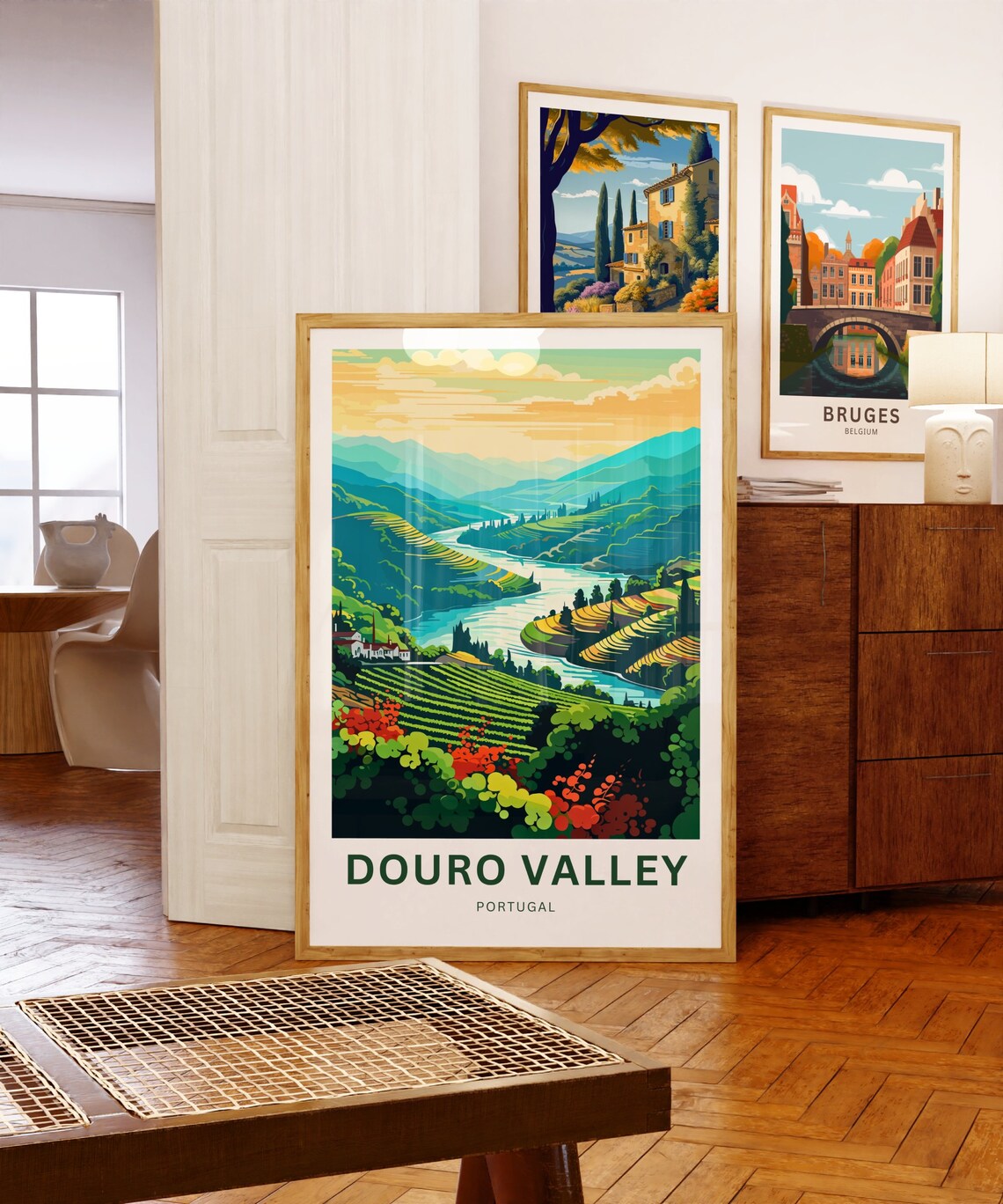 Personalized Beautiful Douro Valley Portugal Vineyard Poster - Image 5
