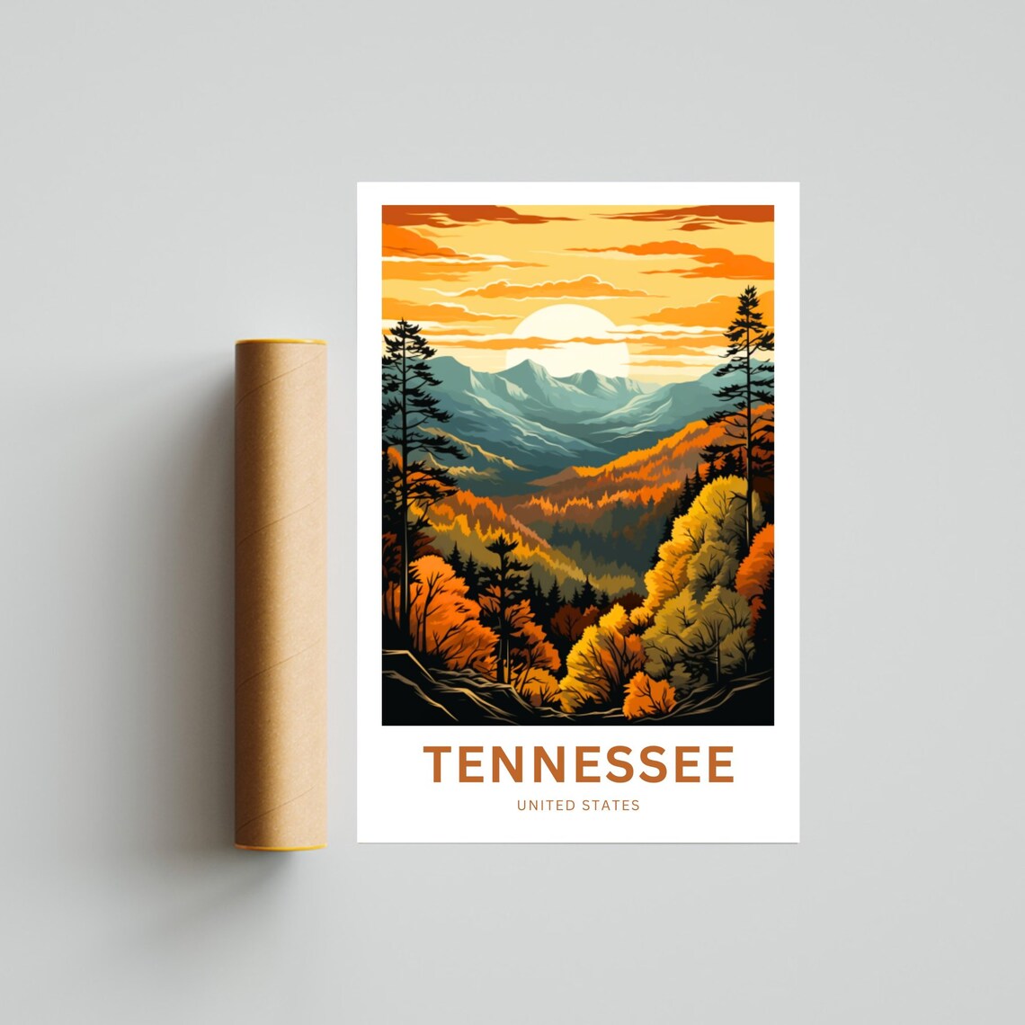 Tennessee Travel Print, United States Poster - Image 4