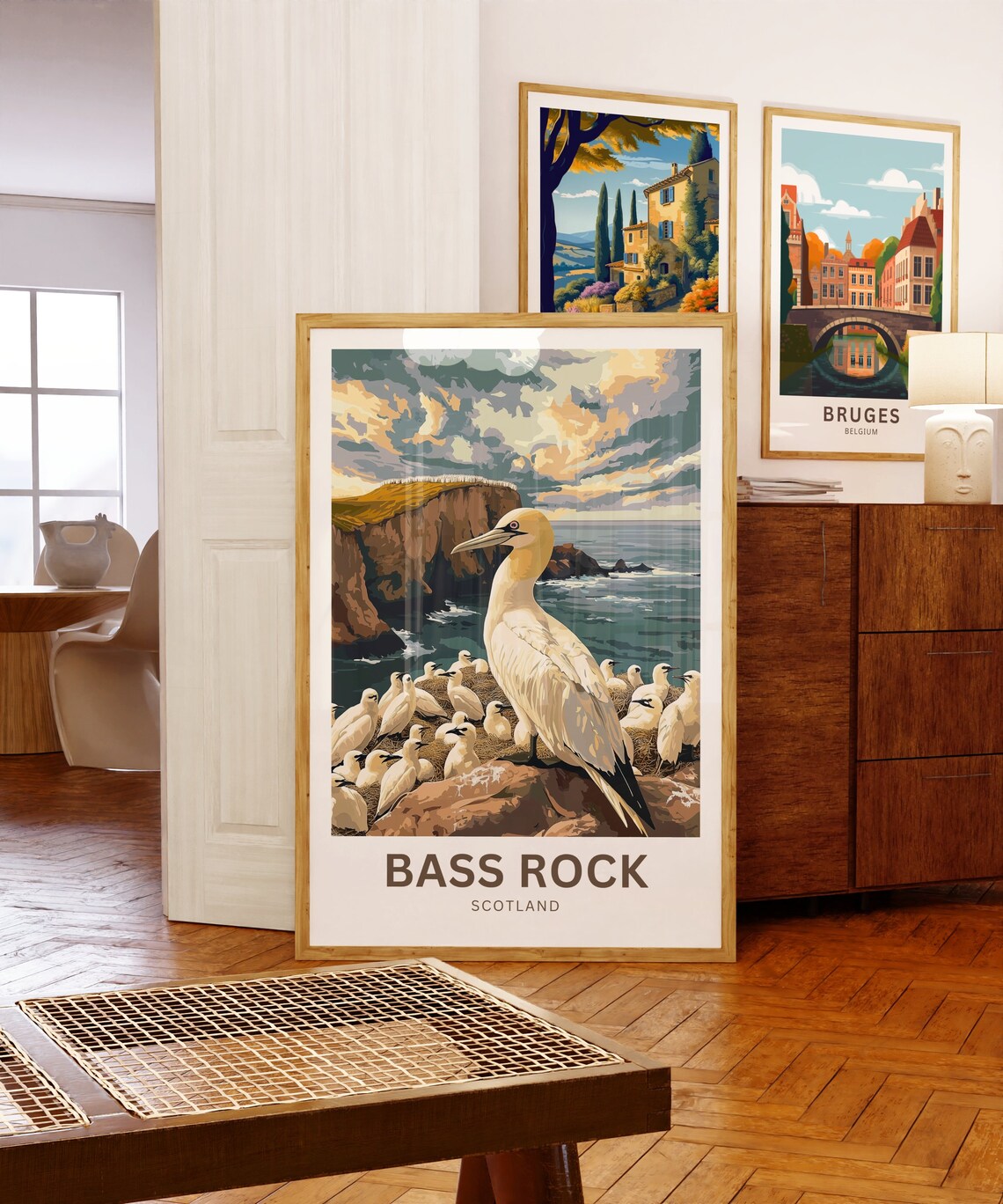 Bass Rock Scotland Gannet Seabird Colony Custom Travel Poster - Image 5