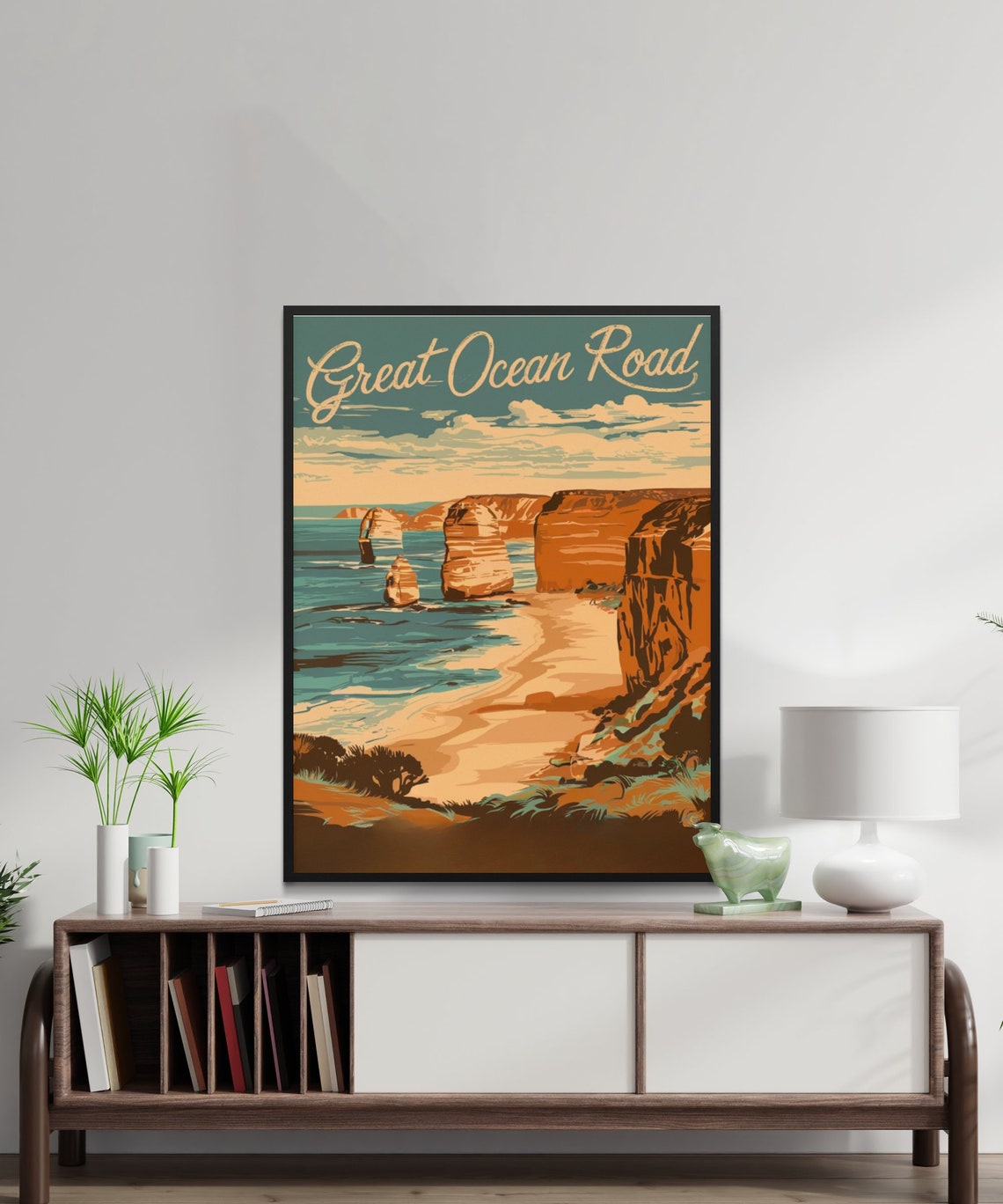 Great Ocean Road Twelve Apostles Vintage Retro Travel Poster - Image 2