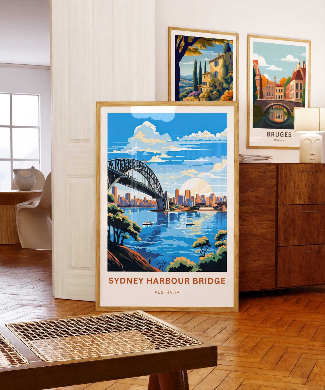 Sydney Harbour Bridge Australia Daytime Skyline Travel Poster - Image 5