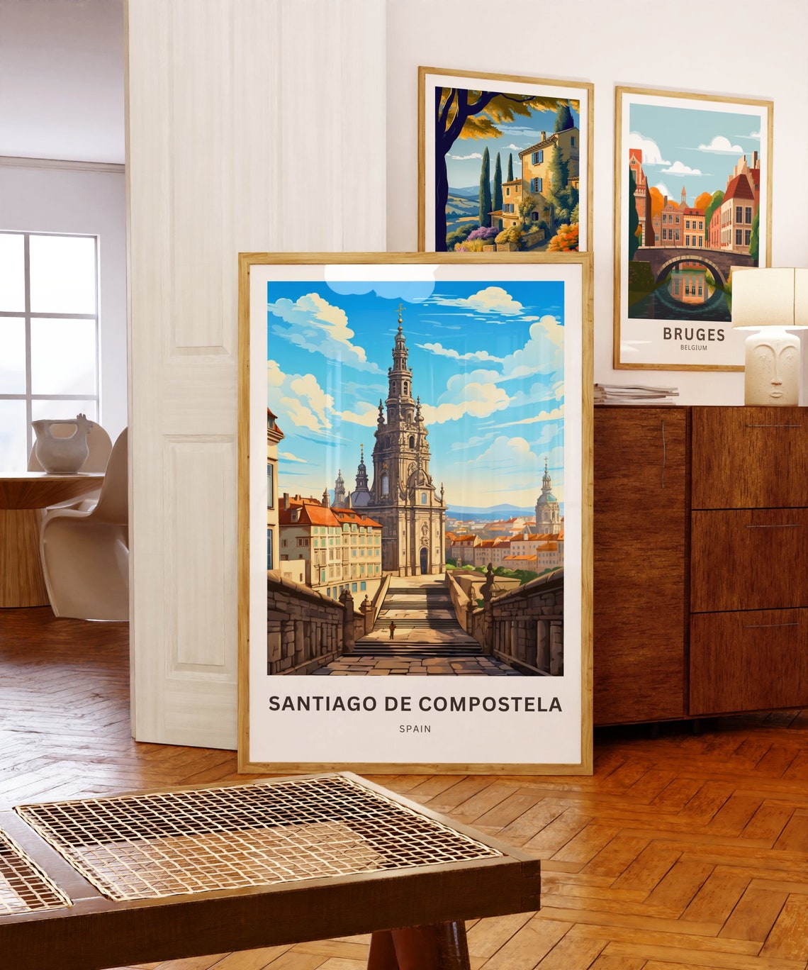 Santiago de Compostela Spain Personalized Custom Travel Poster - Image 5
