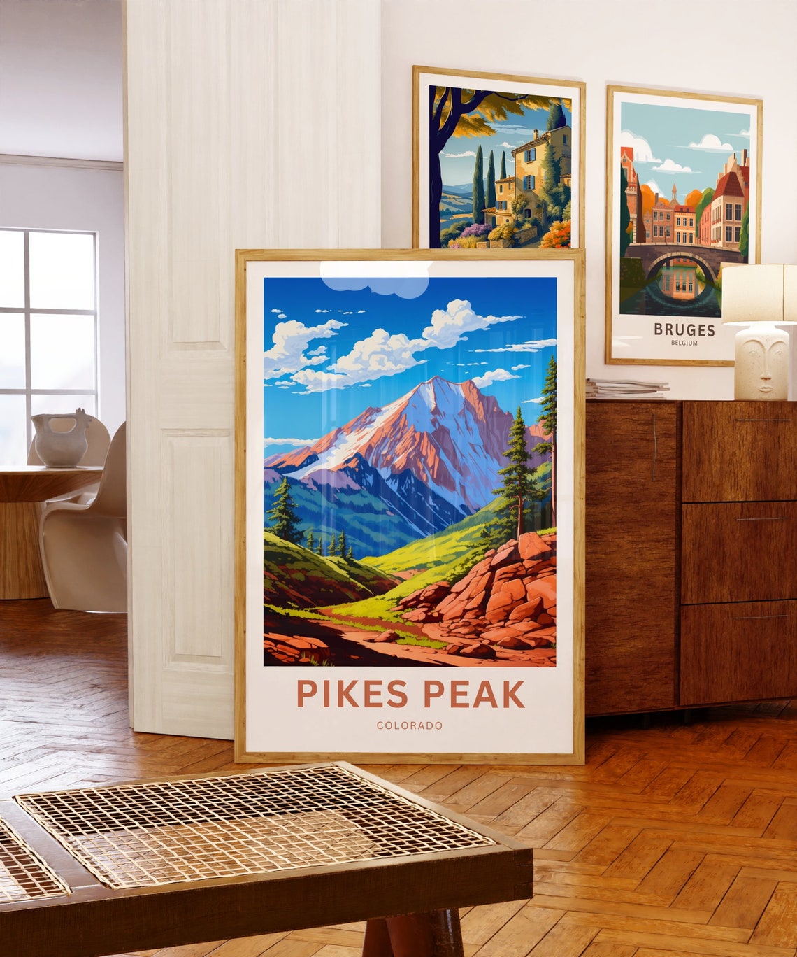 Pikes Peak Colorado Personalized Rocky Mountain Summit Travel Poster - Image 5