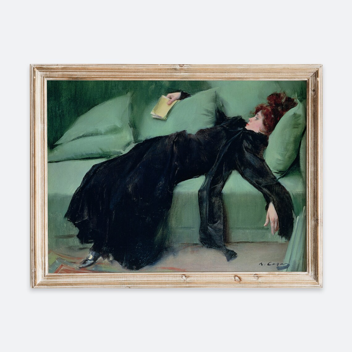 Ramon Casas Young Woman After The Dance, Vintage Art Print