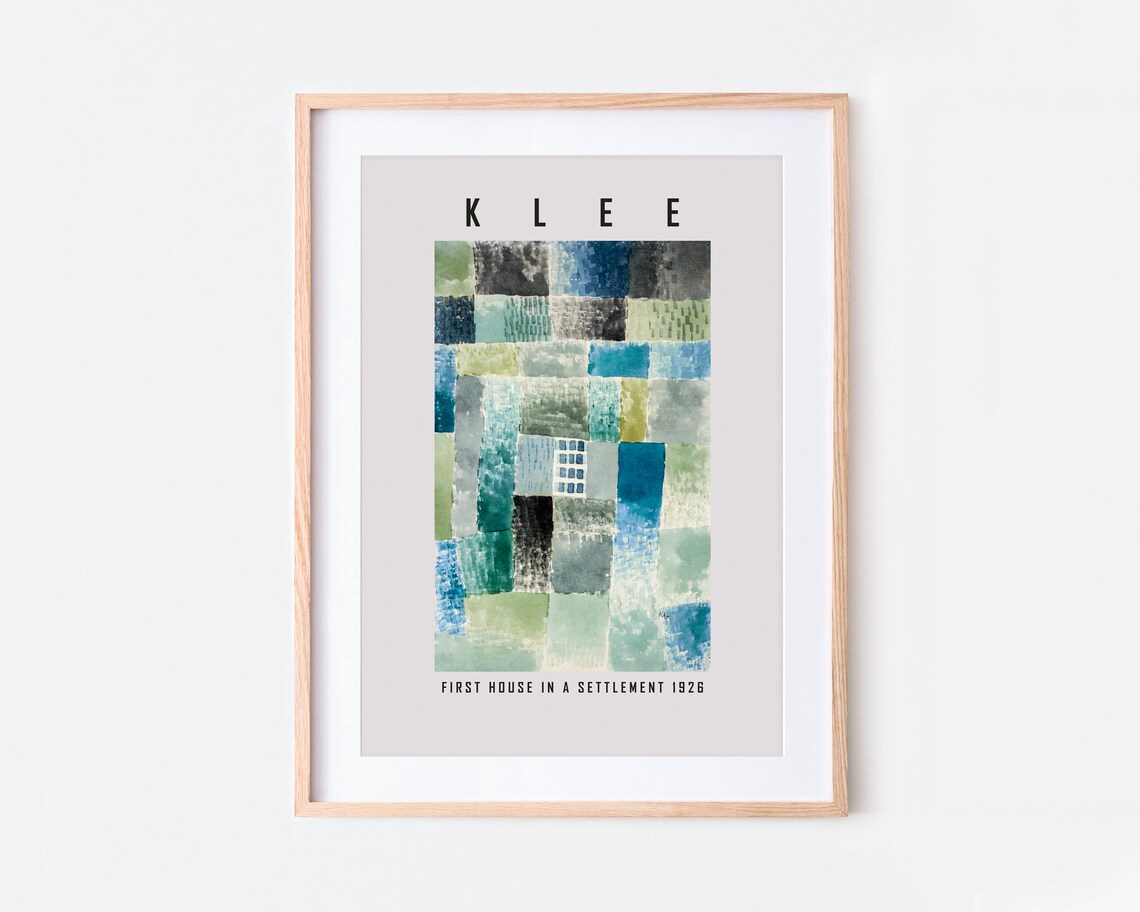 Paul Klee First House In A Settlement 1926 Poster