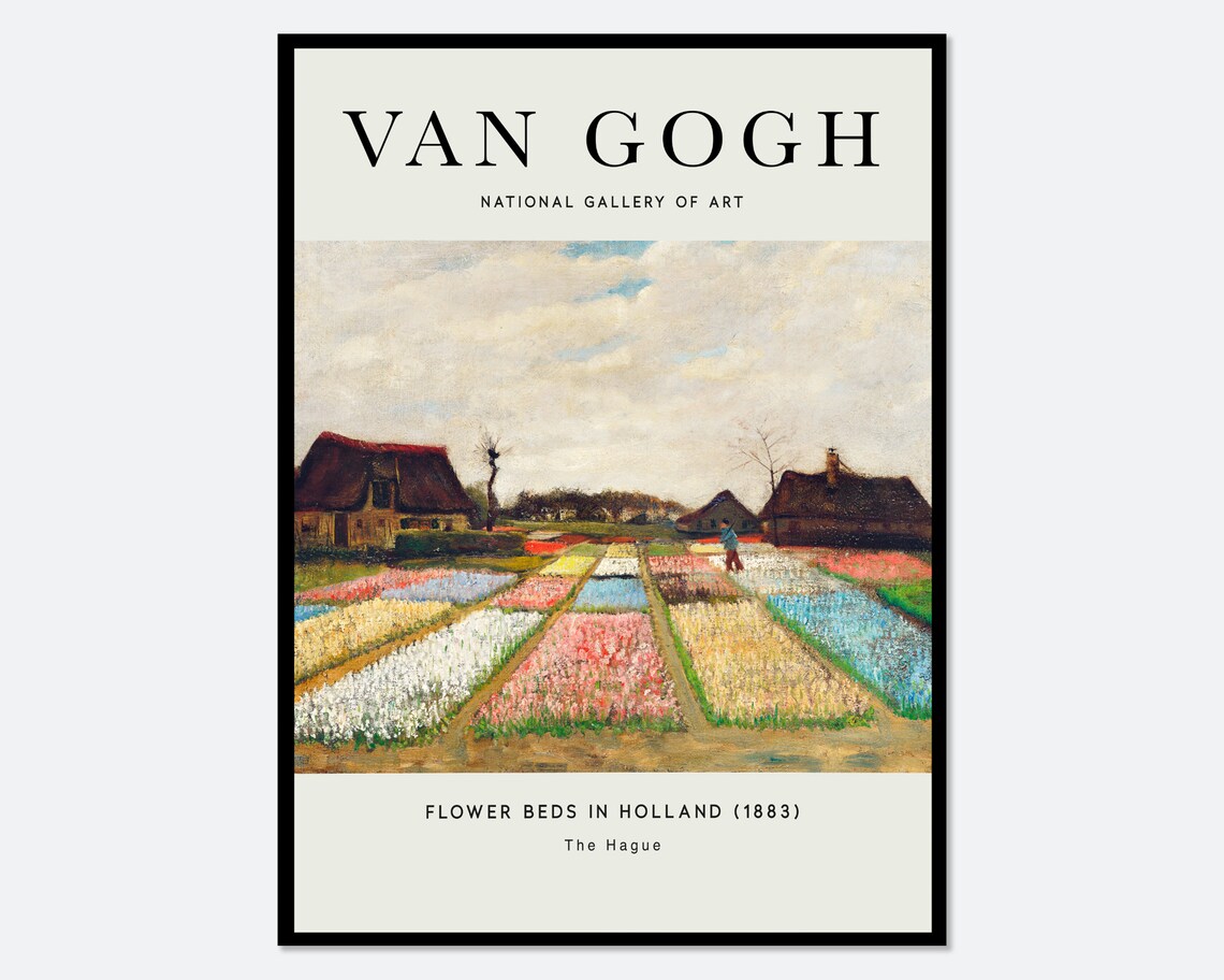 Van Gogh Flower Beds In Holland Art Print