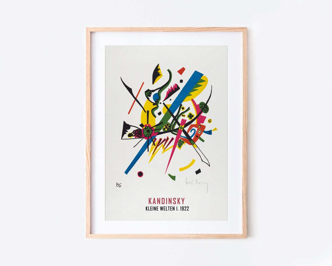 Kandinsky Kleine Welten I 1922 Abstract Geometric Colorful Art Poster