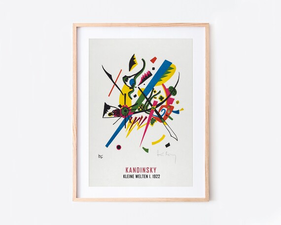 Kandinsky Kleine Welten I 1922 Abstract Geometric Colorful Art Poster