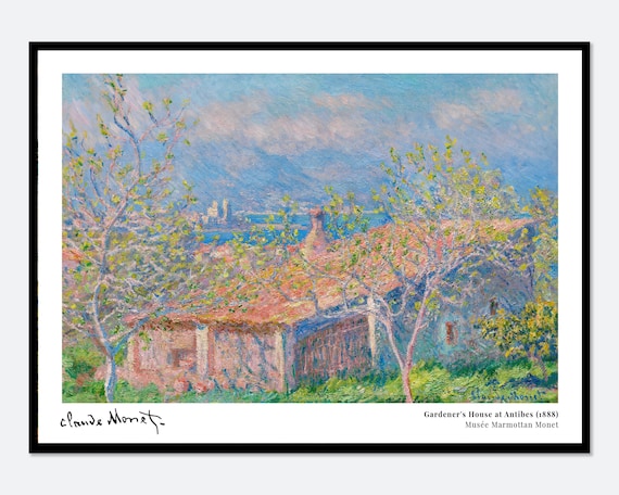 Claude Monet Gardeners House at Antibes 1888 Museum Exhibition Print