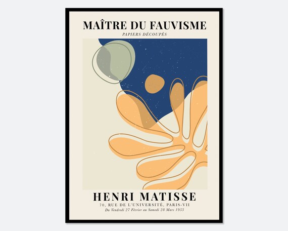 Henri Matisse Cut-Outs Vintage Poster Art Print