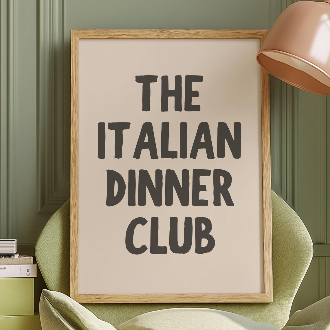 The Italian Dinner Club, Italian Kitchen Decor
