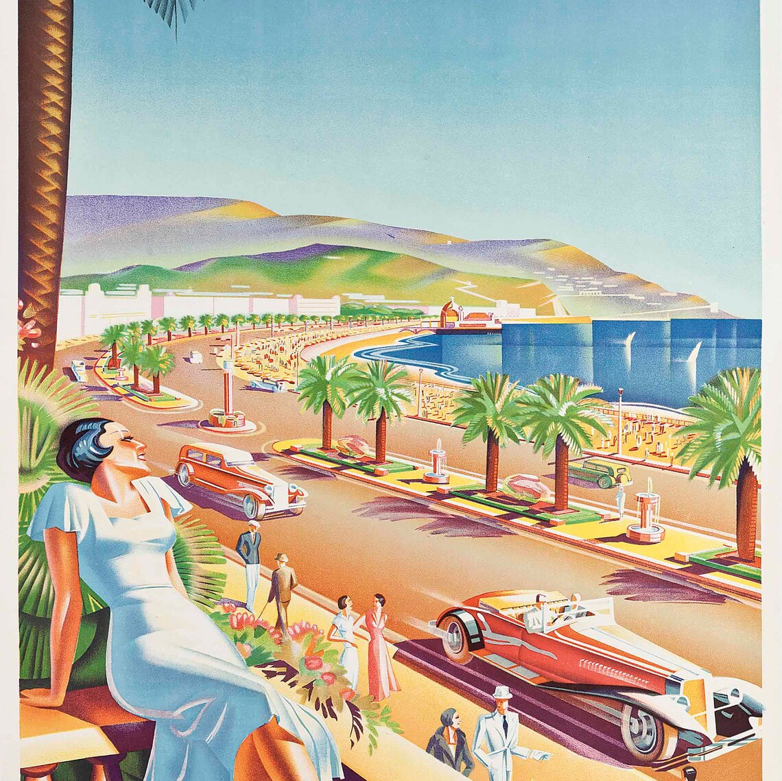 Paris France Vintage Travel Poster Print - Image 2