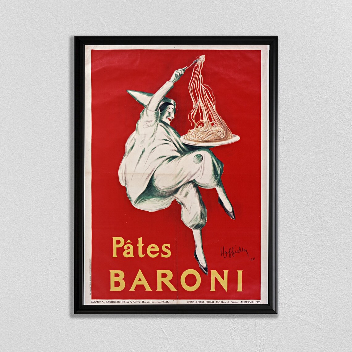 Paris Vintage French Poster, Literary Library Wall Art