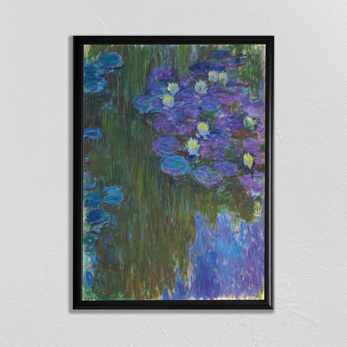 Monet-Inspired Sunrise Water Lilies Art Print