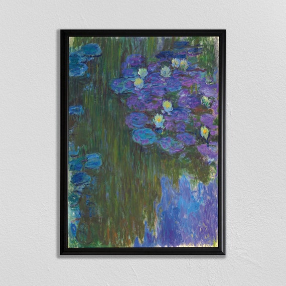 Monet-Inspired Sunrise Water Lilies Art Print