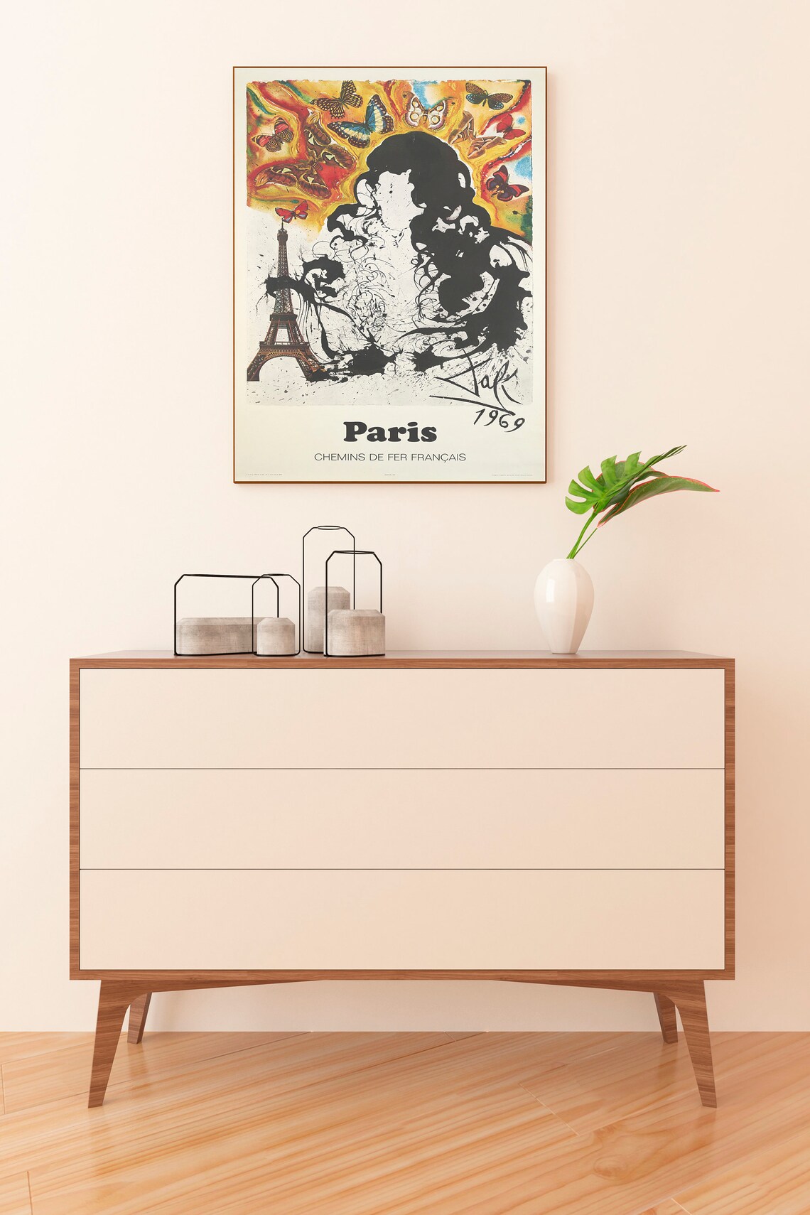 France Travel Poster, Paris and French Riviera - Image 2