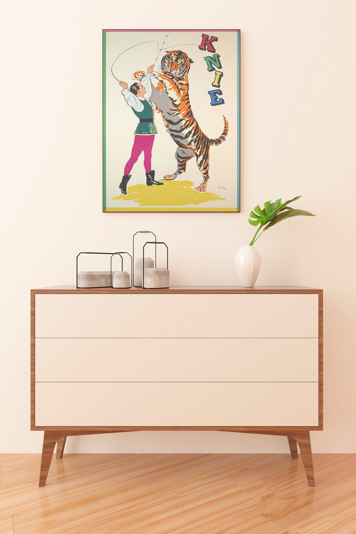 Knie Circus Tiger Tamer Vintage Animal Show Poster Kids Room - Image 2