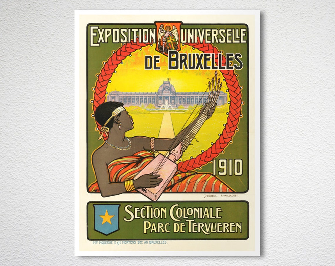 Exposition Universelle de Bruxelles 1910 Colonial Section Poster - Image 2