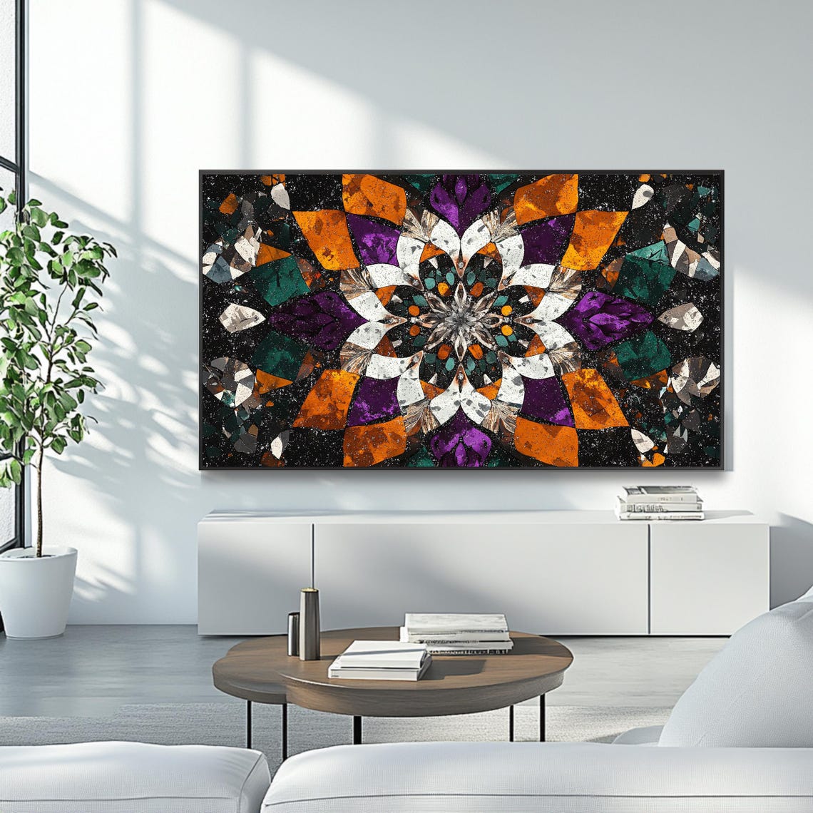 Islamic Mosaic Art For Frame Tv Arabic Geometric Roku Screensaver Wall Art - Image 4