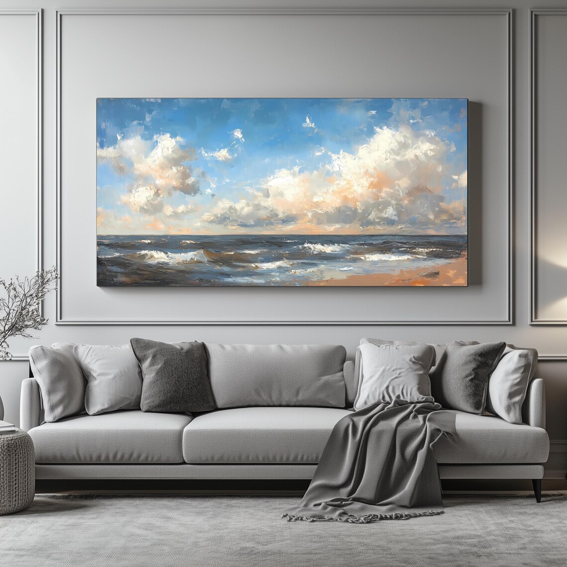 Ocean Waves Panoramic Seascape Wall Art Print - Image 4