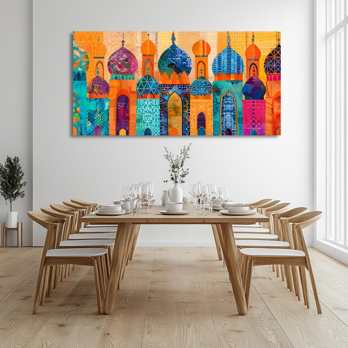 Islamic Architecture, Panoramic Architectural Art Print - Image 3