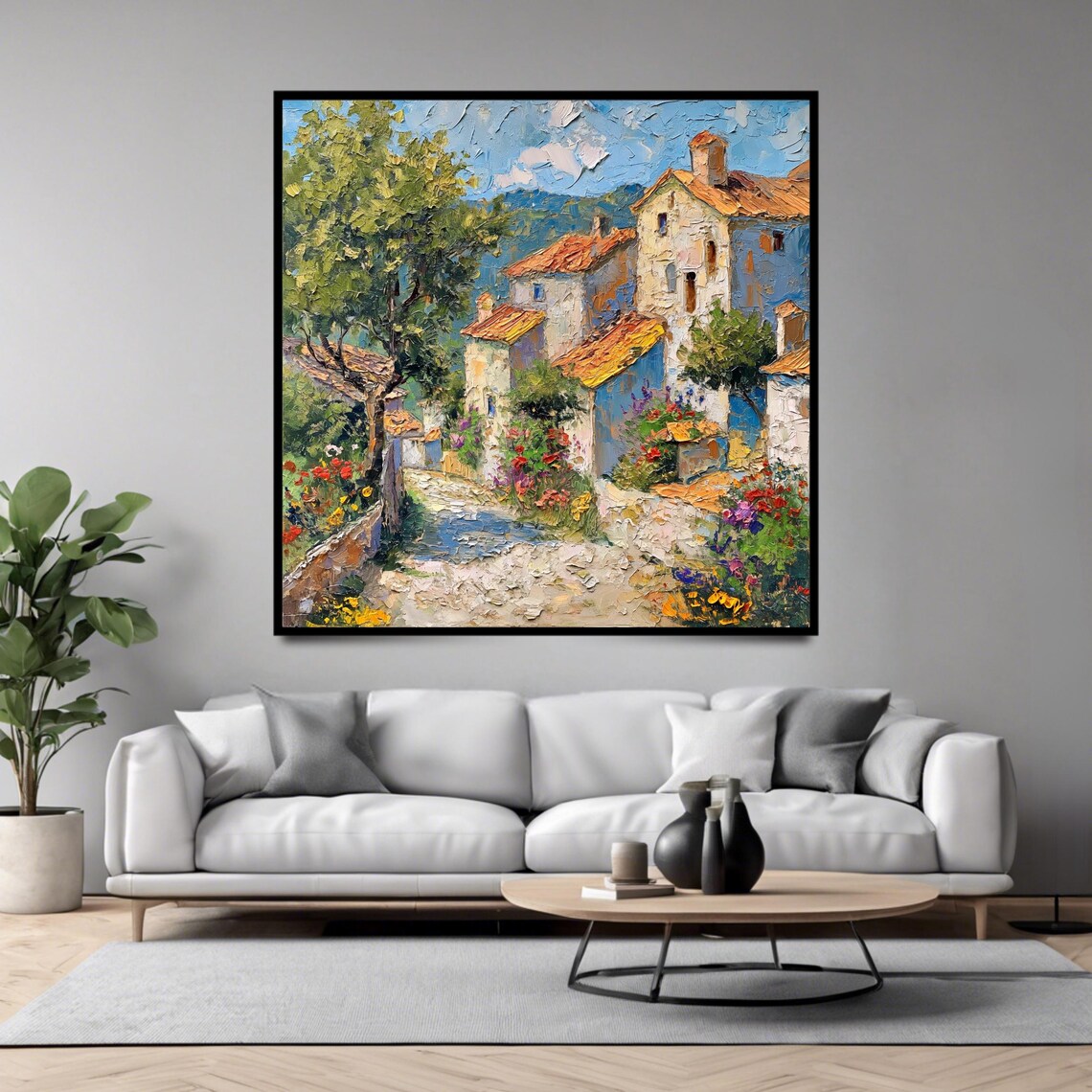 Italian Village, Mediterranean Rustic Landscape - Image 4