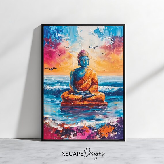 Buddha Art Print, Zen Meditation Decor