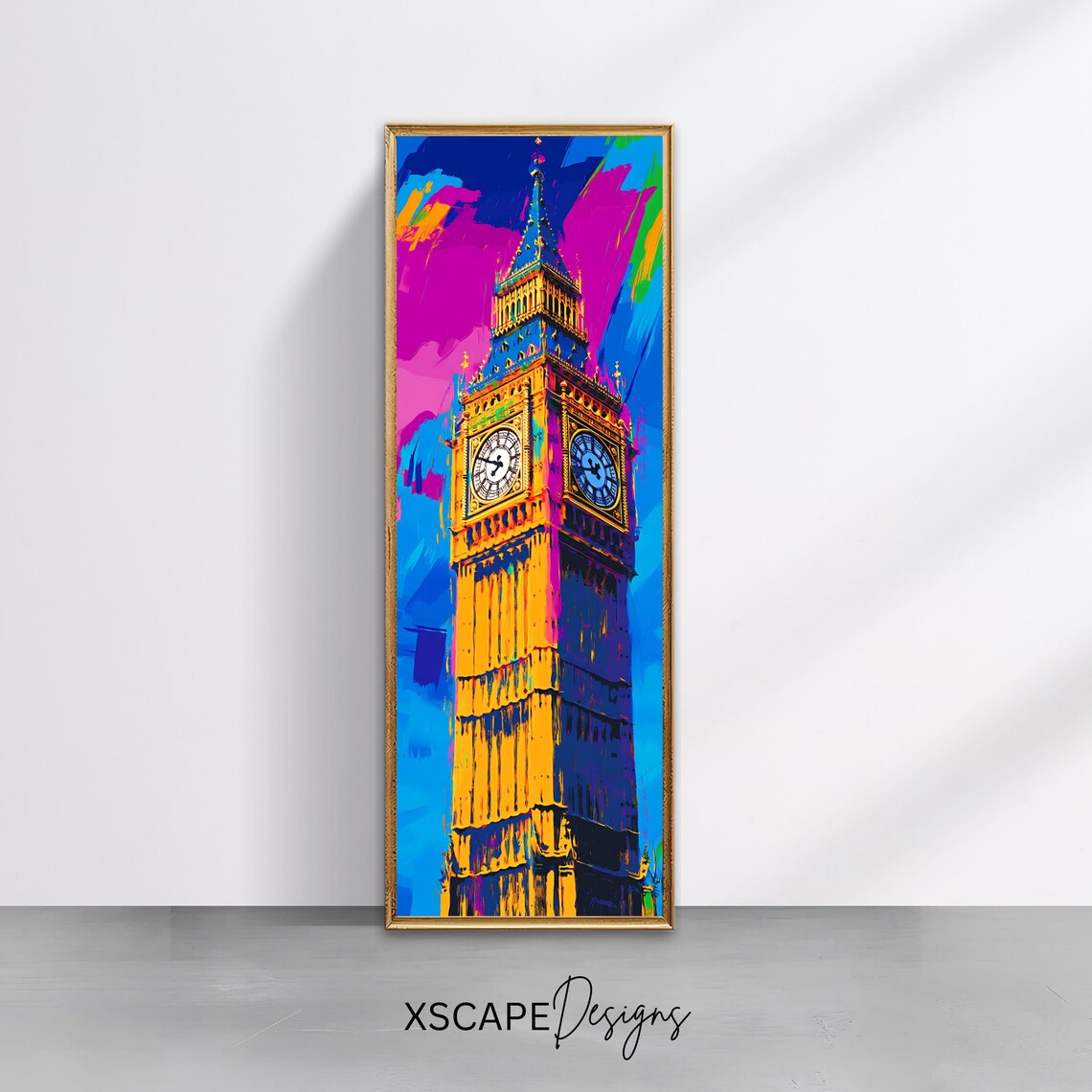 Big Ben London Pop Art Travel Poster for City Walls