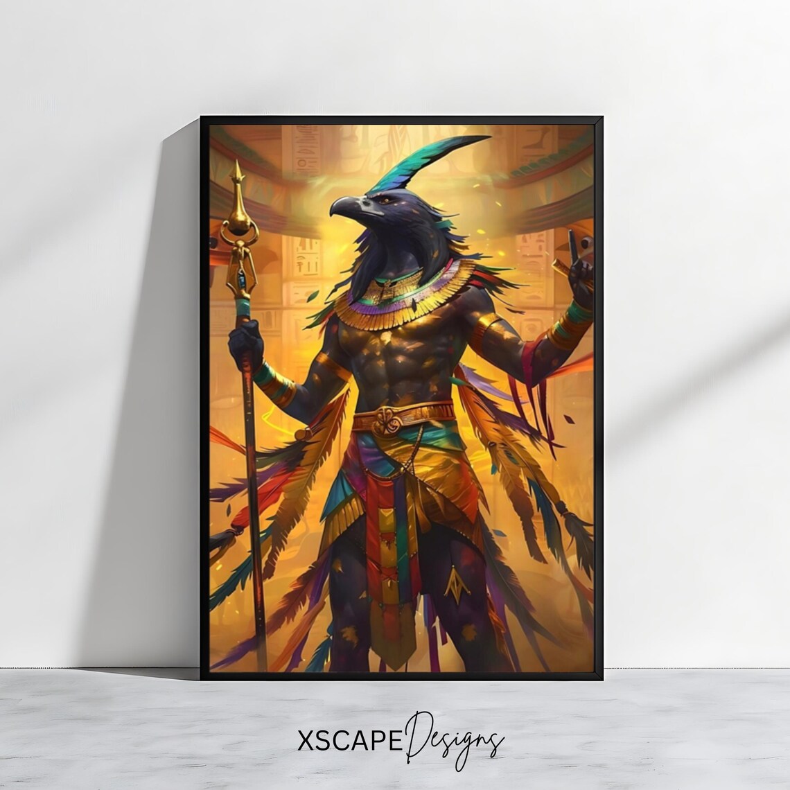 Horus Ancient Egyptian Deity Wall Poster Print